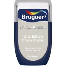 Tester ultra resist Pintura para paredes ultra lavable Gris Sólido 30 ml - Bruguer