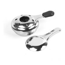 Aamunpa - Brûleur à alcool, brûleur d'alcool pour fondue, brleur à alcool gélifié, Acier Inoxydable, Gris, 15 x 9,3x 4,5 cm