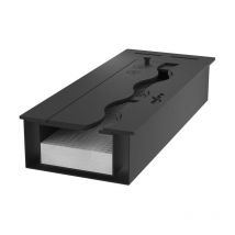 Sololed - Bruciatore Inserto a Bioetanolo 50cm in Inox nero da incasso da 1 lt