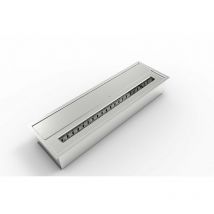 Iperbriko - Brûleur de cheminée à bioéthanol en acier inoxydable 4,5 l 61x18xH9,5 cm