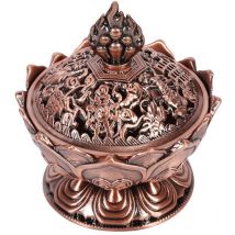 Brûleur d'encens en Forme de Lotus Porte-encens Lotus Encensoir Titulaire à Charbon pour Yoga Méditation Salle Décoration de la Maison Cadeau