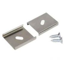 Brumberg – Befestigungsset Montageplatte Aluminium – 22 mm x 18,8 mm x 3,5 mm – Zubehör für Außenstrahler