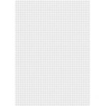 Briefblock din A4 kariert 60g/m² rot weiß Dicker Block 100 Bl.