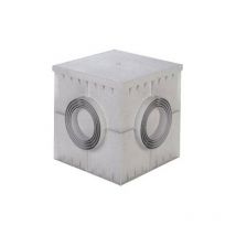 Brunnen mit deckel Vario 55x55cm grau - pc5555