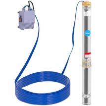 Hillvert - Brunnenpumpe Garten Tiefbrunnenpumpe Unterwasserpumpe sandverträglich 6.000 l/h