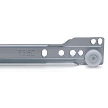 Omge Bruno Guide R.4001-30 Gris - BRUNO - Ensemble. Guides en métal gris pour tiroirs suspendus de fabrication italienne