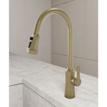 Kroos - Robinet mitigeur évier Doré brossé - Beata