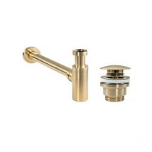 Brushed Gold Siphon and Drain Set KITSCA1ORS