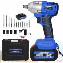 Briefness - Brushless Cordless Impact Wrench Car Repair Wheel Nut Gun Electric 420 n.m High Torque Impact Wrench Power Wrench Electric Cordless