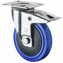 BS-R Transportgeräte-Lenkrolle, Rad Ø 125 Elastik-Reifen blau175kg