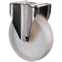 Bockrolle Rad-Ø 75 mm Tragfähigkeit 60 kg Kunststoff Platte L60xB60 mm