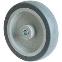 Bs-r Gummirad, blaugrau, Gleitlager Bohrung 8 mm