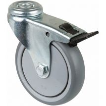 Apparaterolle A321.a85.100 Lenkrolle Mit Totalfeststeller, Raddurchmesser 100 Mm, - Bs Rollen