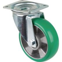 Lenkrolle D.160mm Trgf.300kg pu Platte L138xB109mm Farbe Rl.blau Bs Rollen