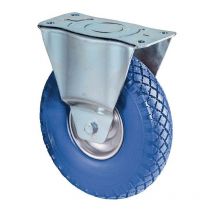 Roulette fixe 200 mm 75 kg polyuréthane 138 x 109 mm