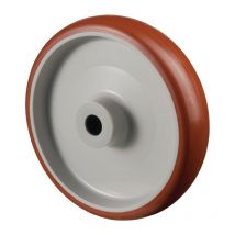 Rueda de repuesto D.80mm Trgf.100kg pu eje-D.12mm buje longitud 40mm Bs Rollen