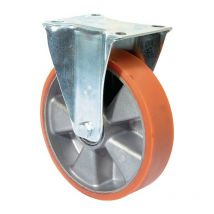Bs Rollen - Ruota fissa 160mm 300kg cast-PUR 135x110mm Alu.