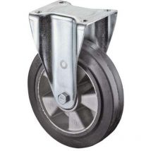 Bs Rollen Schwerlast-Bockrolle mit Anschraubplatte Elastik-Vollgummireifen Kugellager 200 mm 450 kg - N110.B80.200