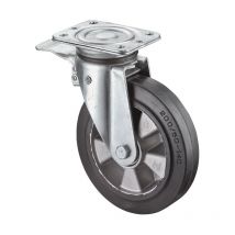 Schwerlastlenkrolle D.125mm Trgf.220kg Totalfesteller Gum.138mm 110mm Bs Rollen