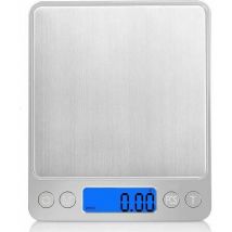 Báscula de cocina de precisión, 500 g - 0,01 g, electrónica de alta precisión, digital para frutas, verduras, medicamentos, café y levadura.