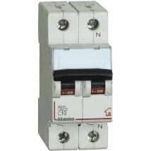 Bticino - FC810NC10 Disjoncteur magnétothermique C10 1P+N 2M 4500A