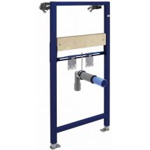 Le Sanitaire - Bâti-support lavabo avec plaque en bois