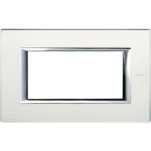 Bticino - axolute - 4P 4-Sitzer-Glasplatte, geätzte Spiegelfarbe HA4804VSA