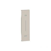 Enjoliveur living now avec symbole on-off myhomeup 1 module - sable bticino cofrel ARDBTKM01MHAG