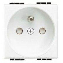 Bticino - Cofrel N4142AN - 2 p+t 16A socket - 250V auto connection - livinglight bla
