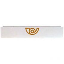Porte-lettre Mod. 10 Aluminium Peint Blanc 58x282 mm