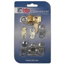 Kit serrure universelle pour boite aux lettres numéro 2 or référence 60004