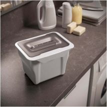 Accessoire Universel Blanc Modèle Blanchisserie Avec Couvercle
