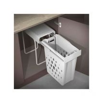 Gollinucci - Seau à linge sale Laundry M30 Blanc 40L - laundry - Trémie amovible pour linge sale