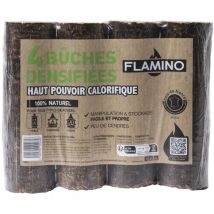 Bûche calorifique densifiée Flamino lot de 4