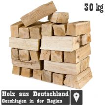 Grillmaster - Buche Smoker Holz Räucherholz Brennholz 30 kg Buchenholz ohne Rinde 25 cm Kaminholz Smoke Feuerholz Grillen Wood bbq Rauch Raeuchern