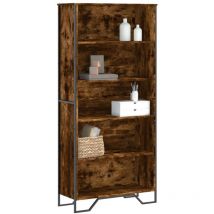 VidaXL Bücherregal Räuchereiche 80x31x169 cm Holzwerkstoff