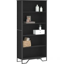 VidaXL Bücherregal Schwarz 80x31x169 cm Holzwerkstoff