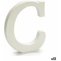 Buchstabe Pincello C Weiß 1,8 X 21 X 17 Cm (12 Stück)