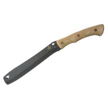 Knives Ste-0108brs1 Compadre Froe Cerakote Messer Mit 21,4 Cm 5160 Stahl Klinge Und Griff Natürlicher Micarta Griff Inklusive Echtlederscheide In 