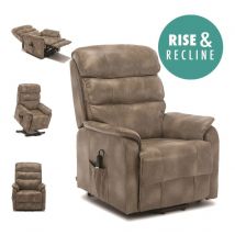 More4homes - buckingham rise rec stone leather recliner