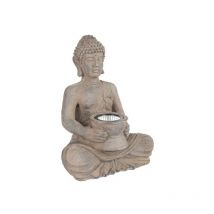 Buda solar imitación piedra -