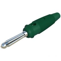 Buela 20 K Büschelstecker Stecker, Gerade Stift-ø: 4 Mm Grün 1 St. - Sks Hirschmann