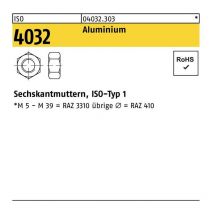 Sechskantmutter iso 4032 m 6 Aluminium