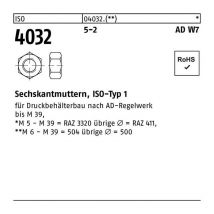 Sechskantmutter iso 4032 m 6 5-2 ad W7