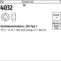 Sechskantmutter iso 4032 m 45 10