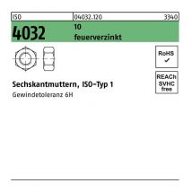 Sechskantmutter iso 4032 m 33 10 feuerverzinkt