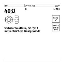 Sechskantmutter iso 4032 links m 6 -lh 8