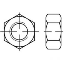Sechskantmutter iso 4032 m 24 x 3 Messing blank 10 Stk