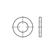 ISO 7089 Scheibe Messing 8mm (8,4x16x1,6) vernickelt ohne Fase Form A 1000 Stk