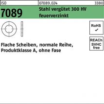 Bufab - Iso 7089 Flache Scheibe Stahl 36mm (37x66x5 ) Feuerverzinkt Ohne Fase Form A 50 Stk